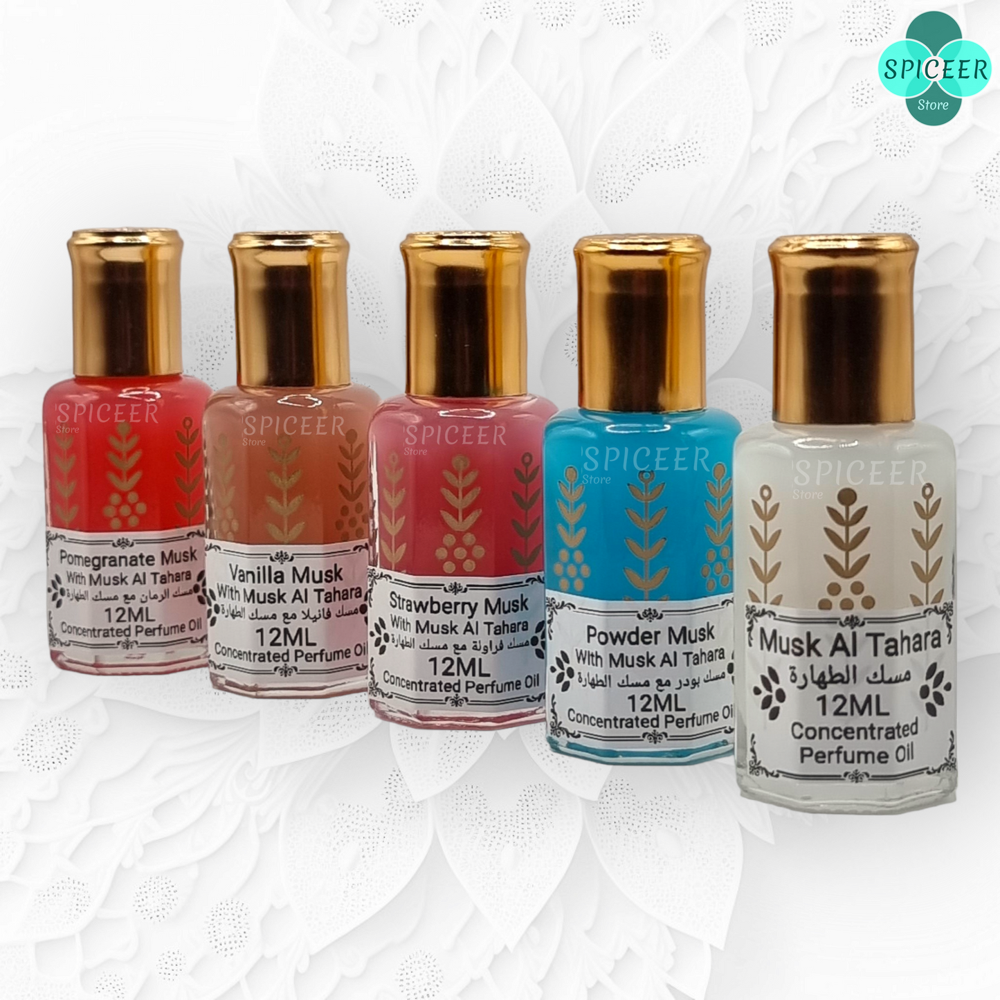 Arabian Perfume Musk Oil 250g, 100g, 60g, 12ml Tahara White Powder Black Vanilla Strawberry مسك - Choose QTY