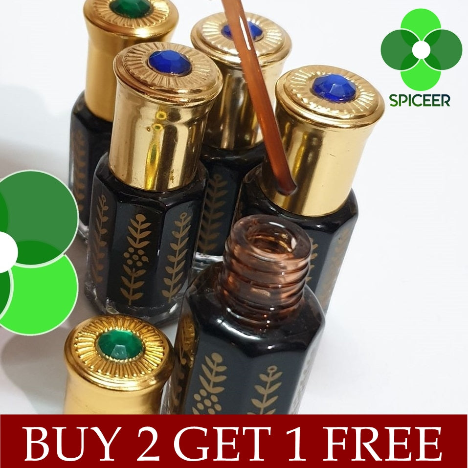 1x Black Musk 6ml perfume oil Strong Aroma مسك اسود BUY 2 GET 1 FREE