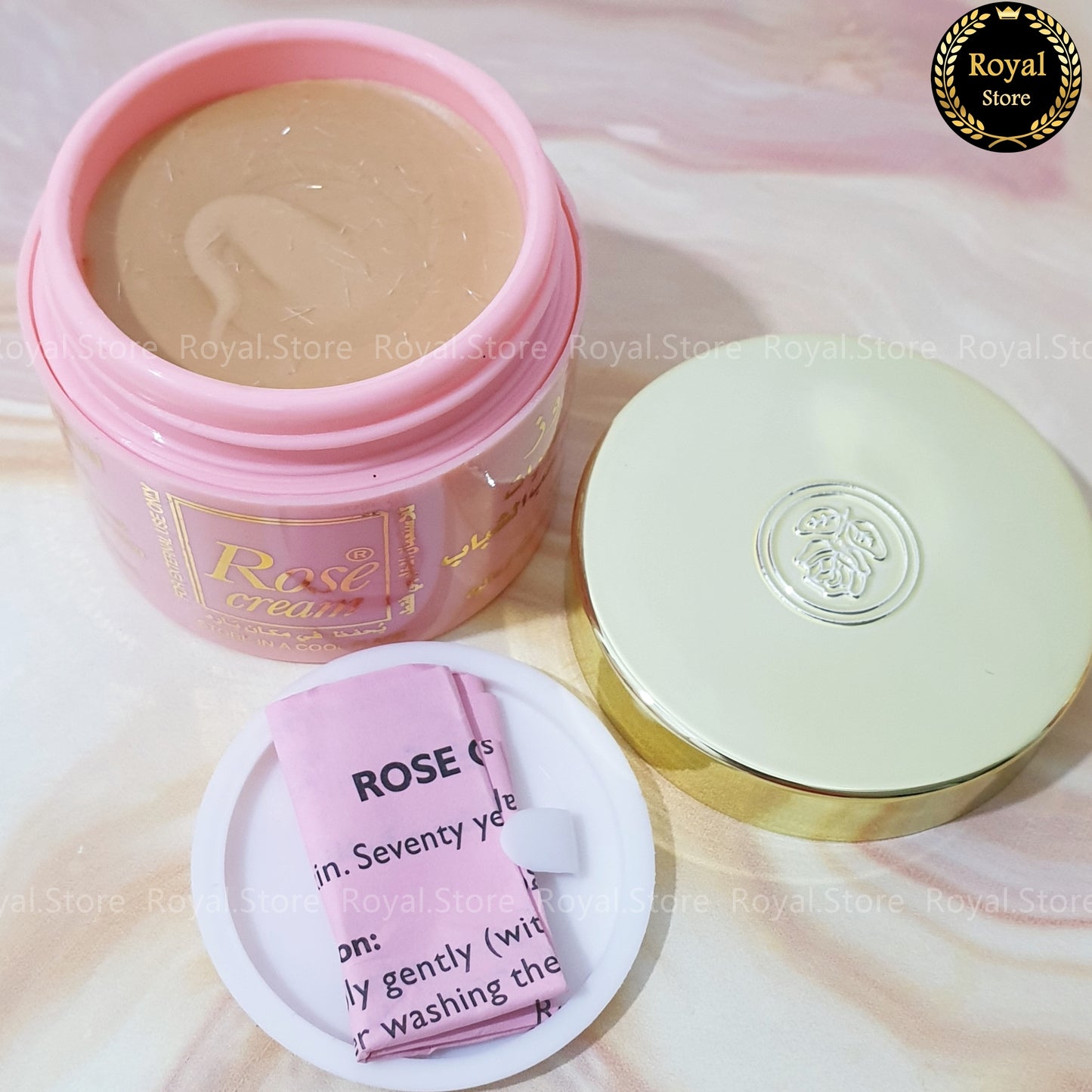 1x Rose cream 25g + 1x Minerva Cream 30ml كريم منيرفا وكريم روز