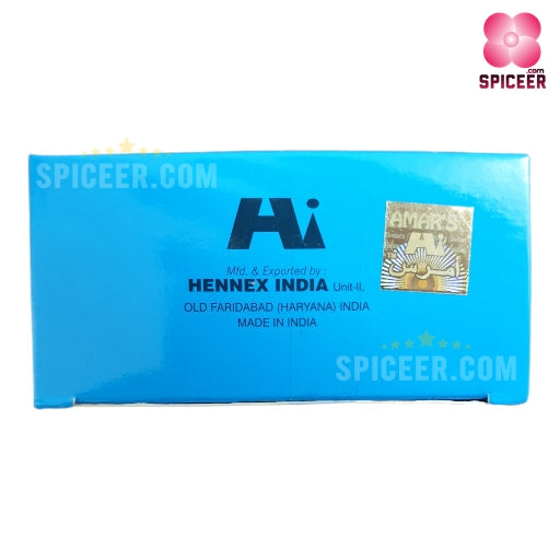 1 Pack Amar's black Henna For Hair 6 Pouches X10gram