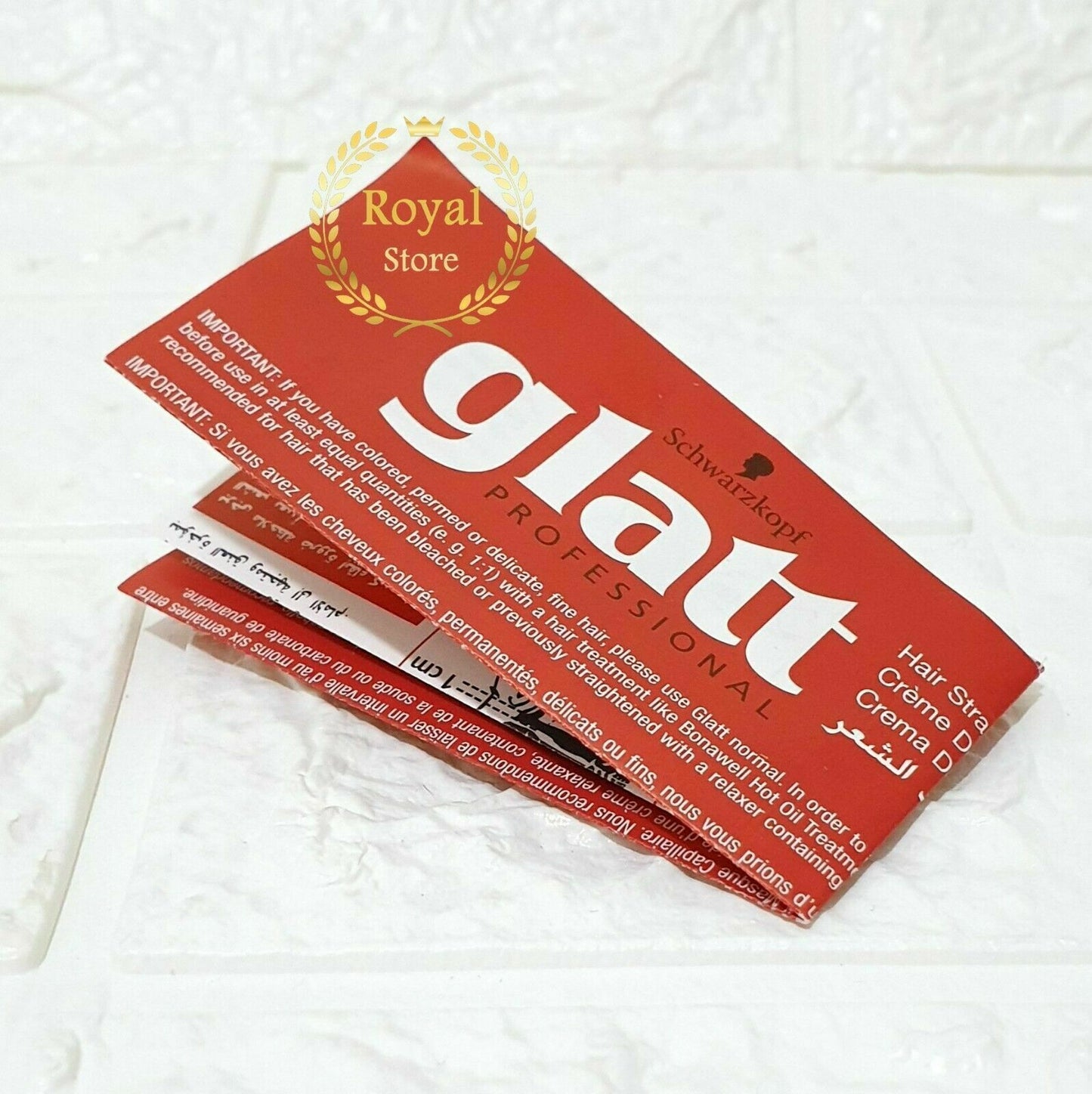 1× Schwarzkopf Glatt Strong Professional curly hair cream Straightener 82ml قلات