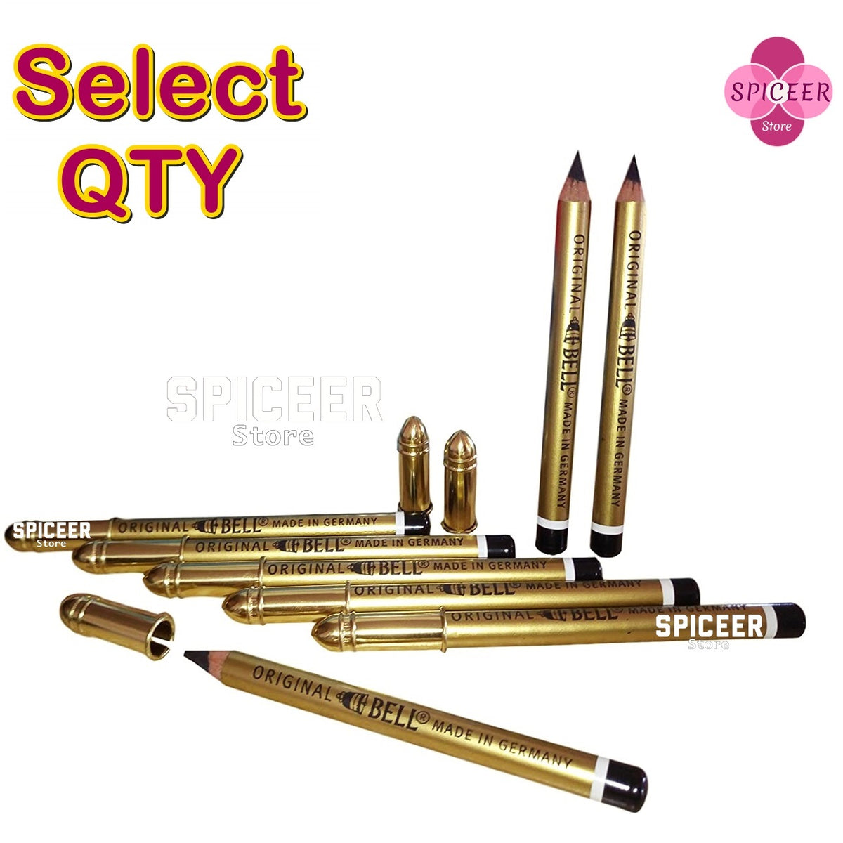 BELL Black Eyeliner Pencil Original From Germany  كحلة جرس بيل