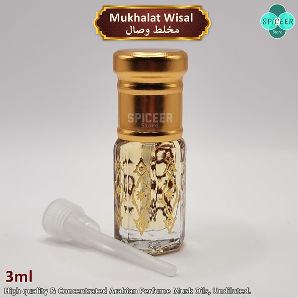 3x Arabic Perfume 3ml Black Musk Wisal Mukhalat Al Umaraa مسك أسود High Quality Wonderful Collection