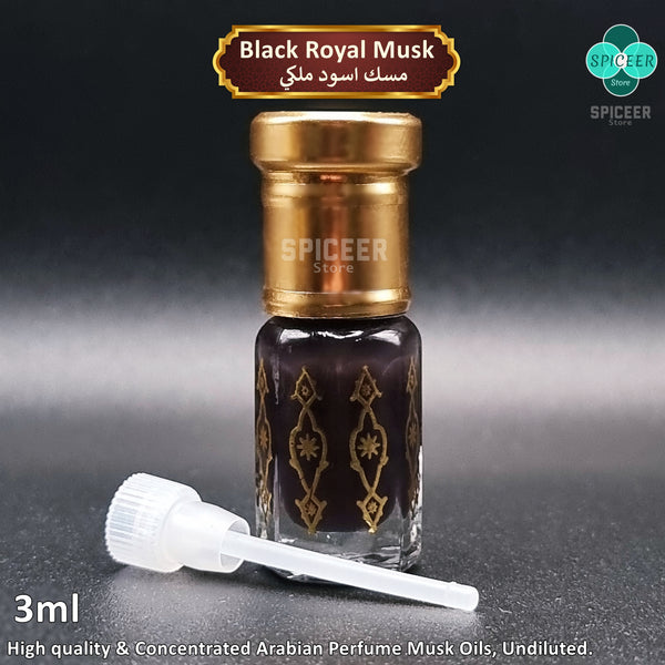 2x Oud Al Aseel + Black Royal Musk 3ml مسك اسود ملكي وعود الاصيل High Quality Concentrated Arabic Perfume Musk