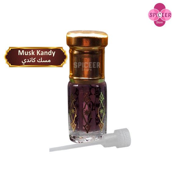 3x Arabic Perfume Golden Musk Tahara 3ml High Quality,Rose , Candy , مسك الطهارة Wonderful Collection