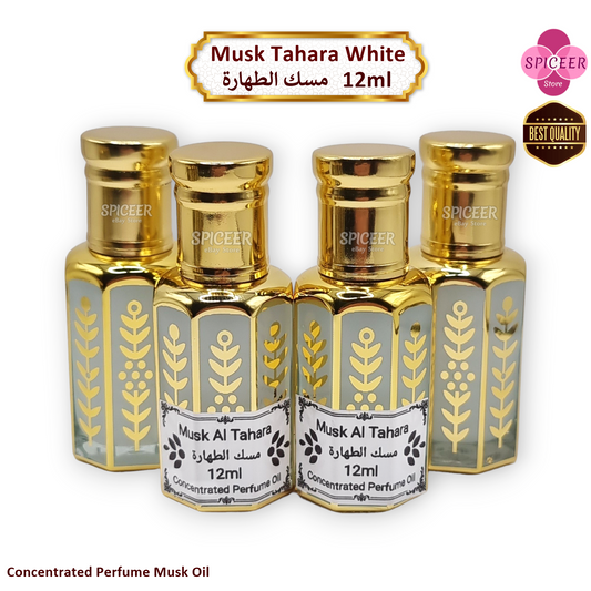 Musk Al Tahara White 12ml مسك الطهارة ابيض Arabic Perfume Oil  - Choose QTY