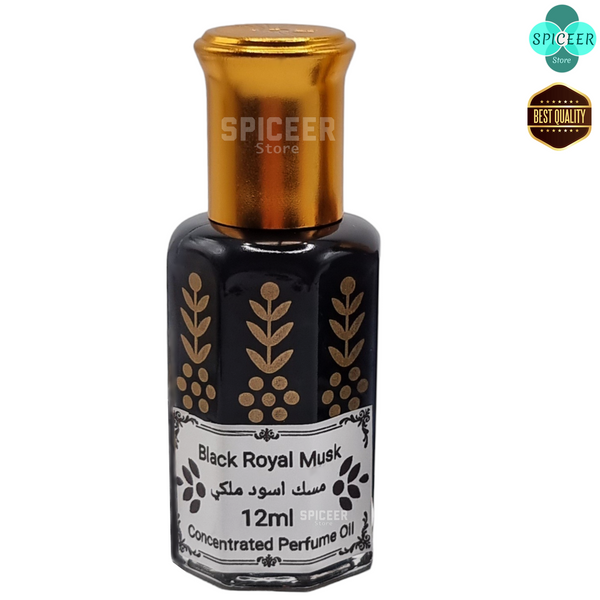 Black Royal Musk 12ml High Quality Arabic concentrated perfume oil  مسك اسود ملكي - Choose QTY