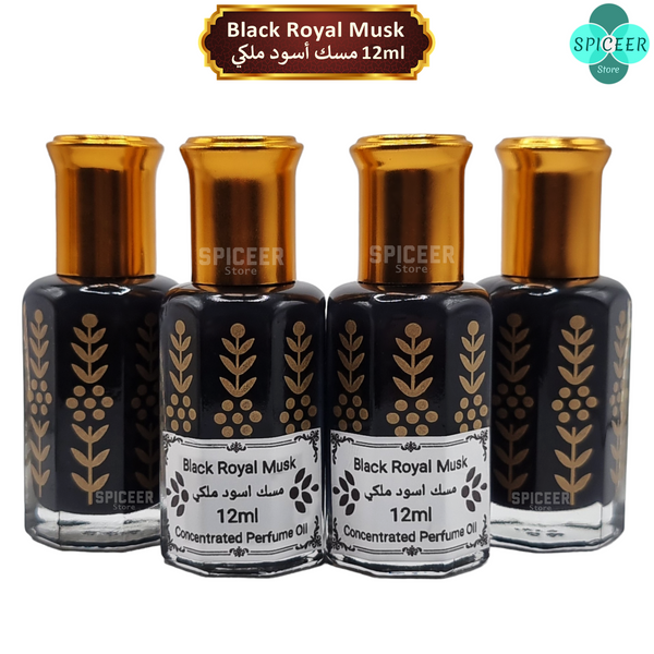 Black Royal Musk 12ml High Quality Arabic concentrated perfume oil  مسك اسود ملكي - Choose QTY