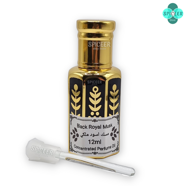 Black Royal Musk 12ml High Quality Arabic concentrated perfume oil  مسك اسود ملكي - Choose QTY