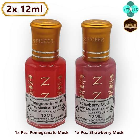 2× 12ml | Strawberry Musk + Pomegranate Musk مسك رمان ومسك فرولة