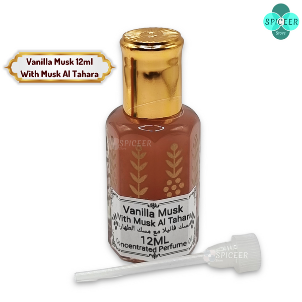 12ml | Arabic Musk Al Tahara , Powder, Vanilla, Pomegranate ,Strawberry,Black, Original Concentrated Perfume oil مسك طهارة بودر رمان فانيلا