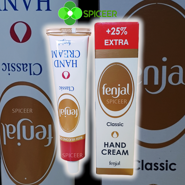 2x Fenjal Classic Hand Cream100ml Silicone & glycerine  80ml + 20ml free  كريم فنجال