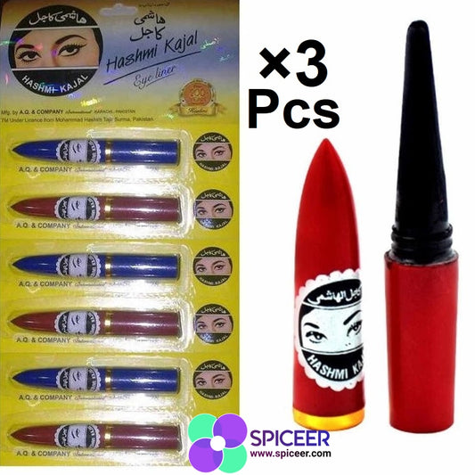 3× Pcs hashmi Kajal Eyeliner ( Black ) Kohla كحلة هاشمي