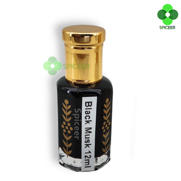 2× Black Musk 12ml Arabic Perfume Oil High Quality مسك اسود