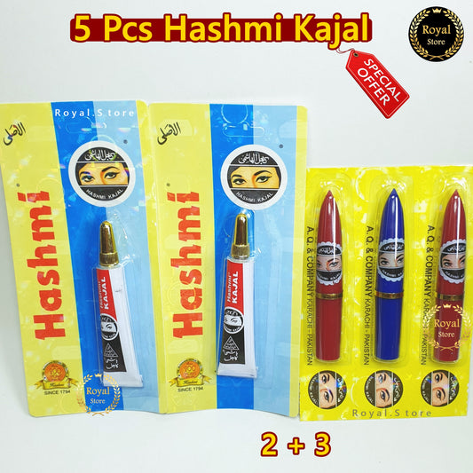 5× Pcs hashmi Eyeliner ( Black ) Kohla كحلة هاشمي