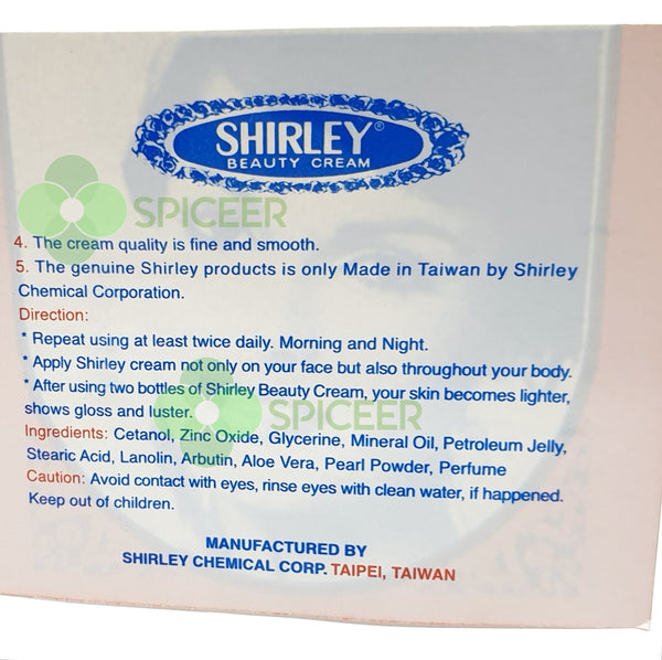 1× Shirley Beauty Cream 10g Skin Lightening Anti-Ageing Acne - Original كريم شيرلي