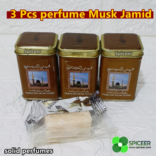 3x Perfume Musk Jamid , Solid Perfume  هيماني مسك عطر جامد