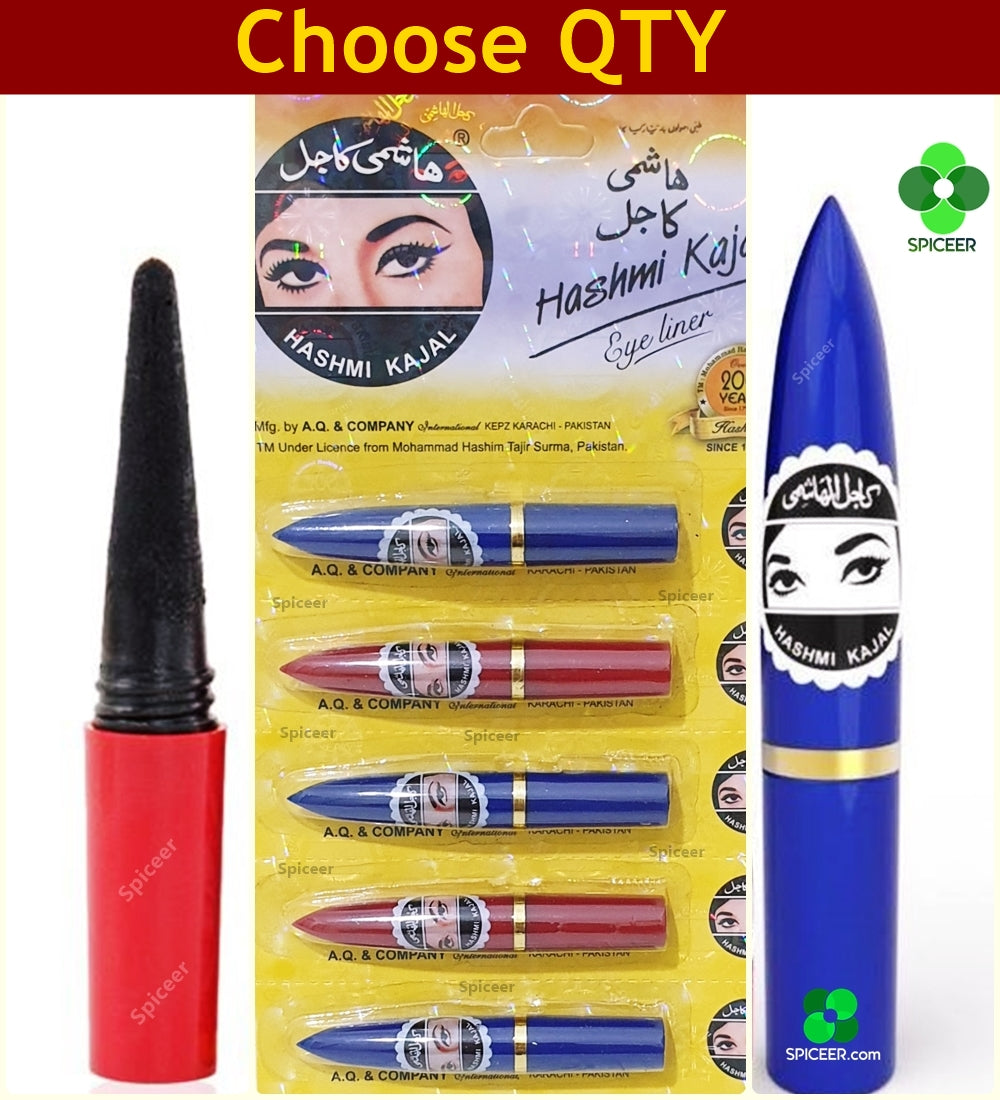 Original Hashmi Black kajal stick Eyeliner كحلة هاشمي - Choose QTY