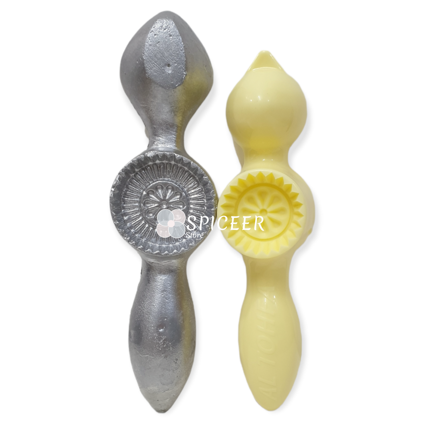 2x Pcs Maamoul Metal & plastic Mold Hand carved Dates Pistachio pastry Mould قوالب معمول