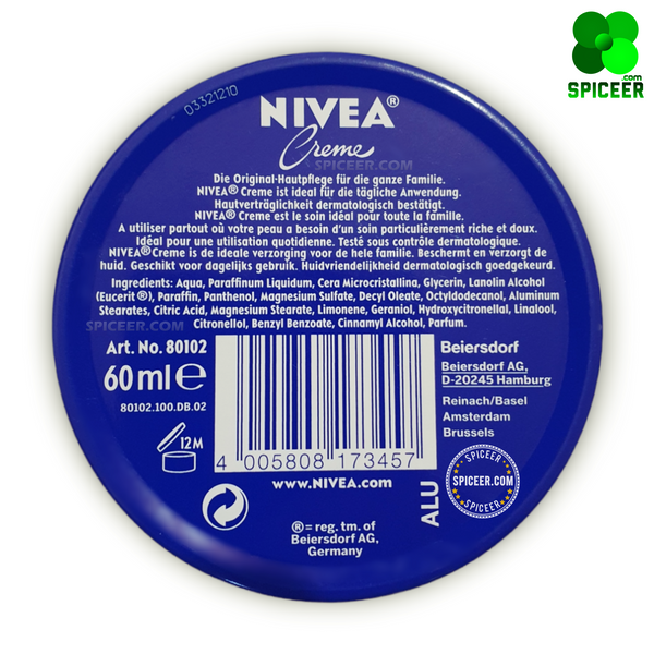 2 PCS | Nivea Cream 60ml + Glysolid Cream 80ml , Original كريم نيفيا