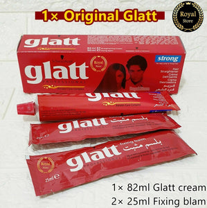 1× Schwarzkopf Glatt Strong Professional curly hair cream Straightener 82ml قلات