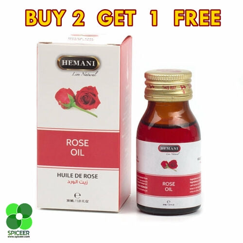 Hemani  Rose Oil 30ml - BUY 2 GET 1 FREE زيت الورد